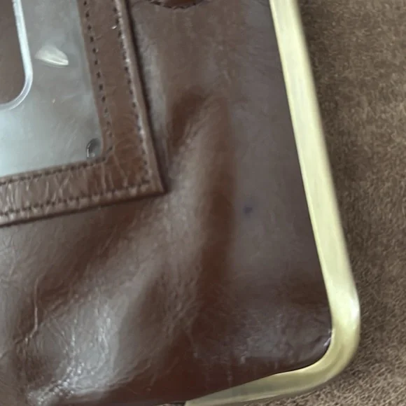 HOBO International Lauren Patchwork Clutch Wallet MOCHA MULTI - Picture 6 of 9